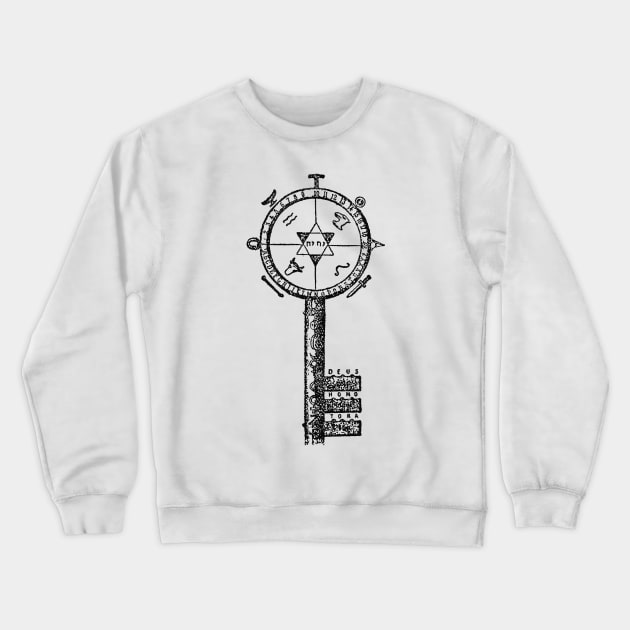 Eliphas Levi - The Key Of Mysteries - Occultist Design Crewneck Sweatshirt by CultOfRomance
